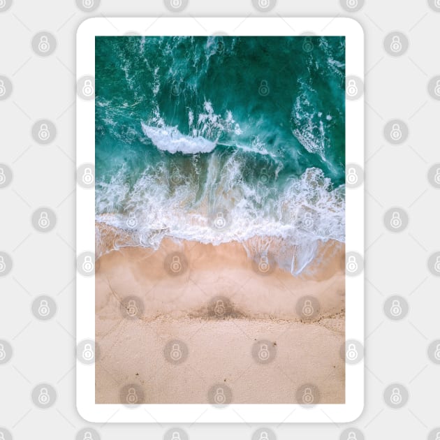 Ocean beach - Aesthetic Sticker by Ravensdesign